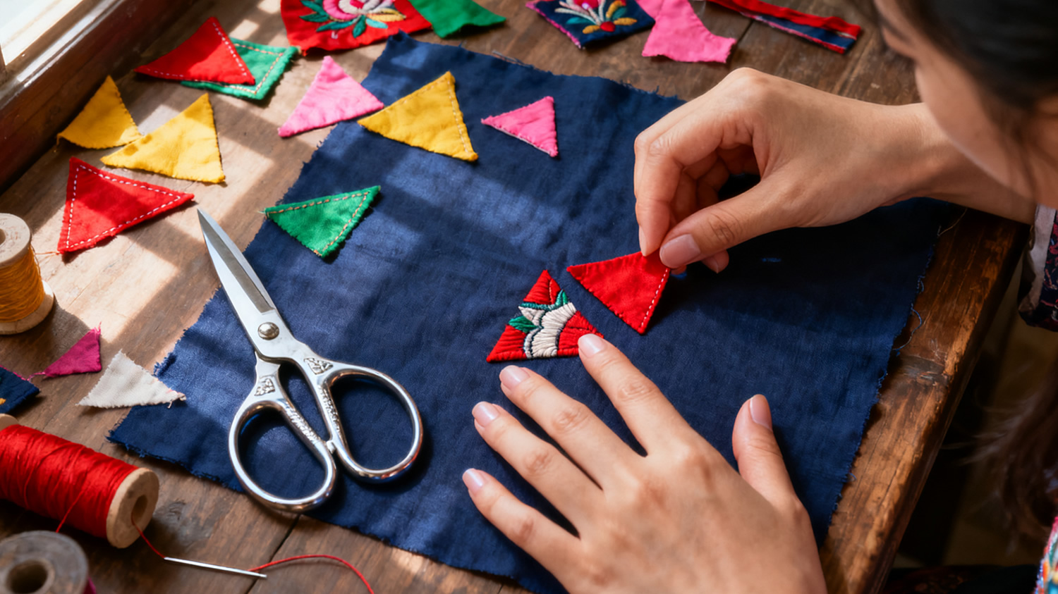 妻子的布贴情缘