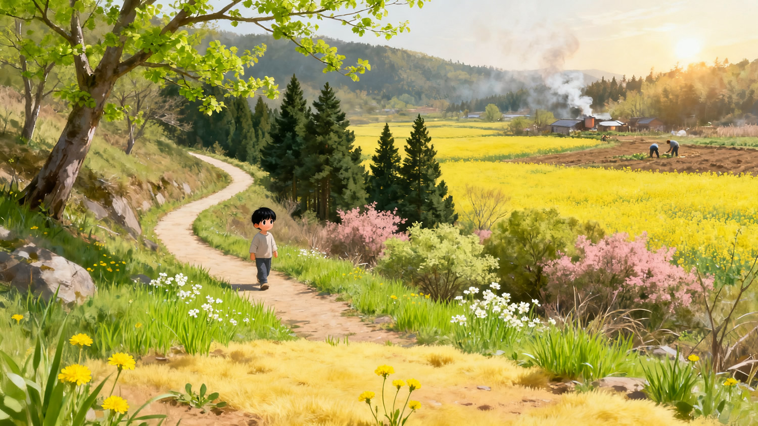 千山暮影，只影为谁去？